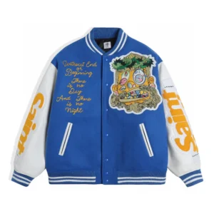 Super Bowl Letterman Damar Hamlin Blue & White Varsity Jacket