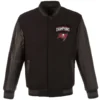 Tampa Bay Buccaneers Champions Teams Black Wool & Leather Reversible Varsity Jacket