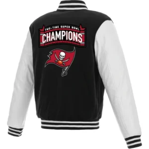 Alternative view of Tampa Bay Buccaneers Champions Teams Two Tone Wool & Leather Varsity Jacket