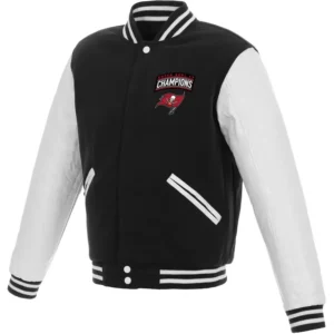 Tampa Bay Buccaneers Champions Teams Two Tone Wool & Leather Varsity Jacket