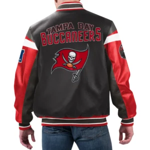 Alternative view of Tampa Bay Buccaneers G-III Sports by Carl Banks Full-Zip Leather Varsity Jacket