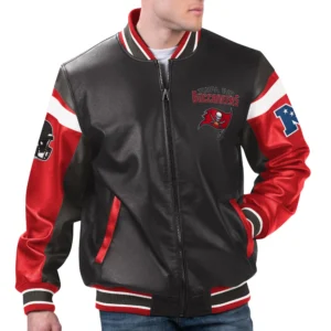 Tampa Bay Buccaneers G-III Sports by Carl Banks Full-Zip Leather Varsity Jacket