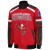 Tampa Bay Buccaneers G-III Sports by Carl Banks Red Power Racing Satin Varsity Jacket