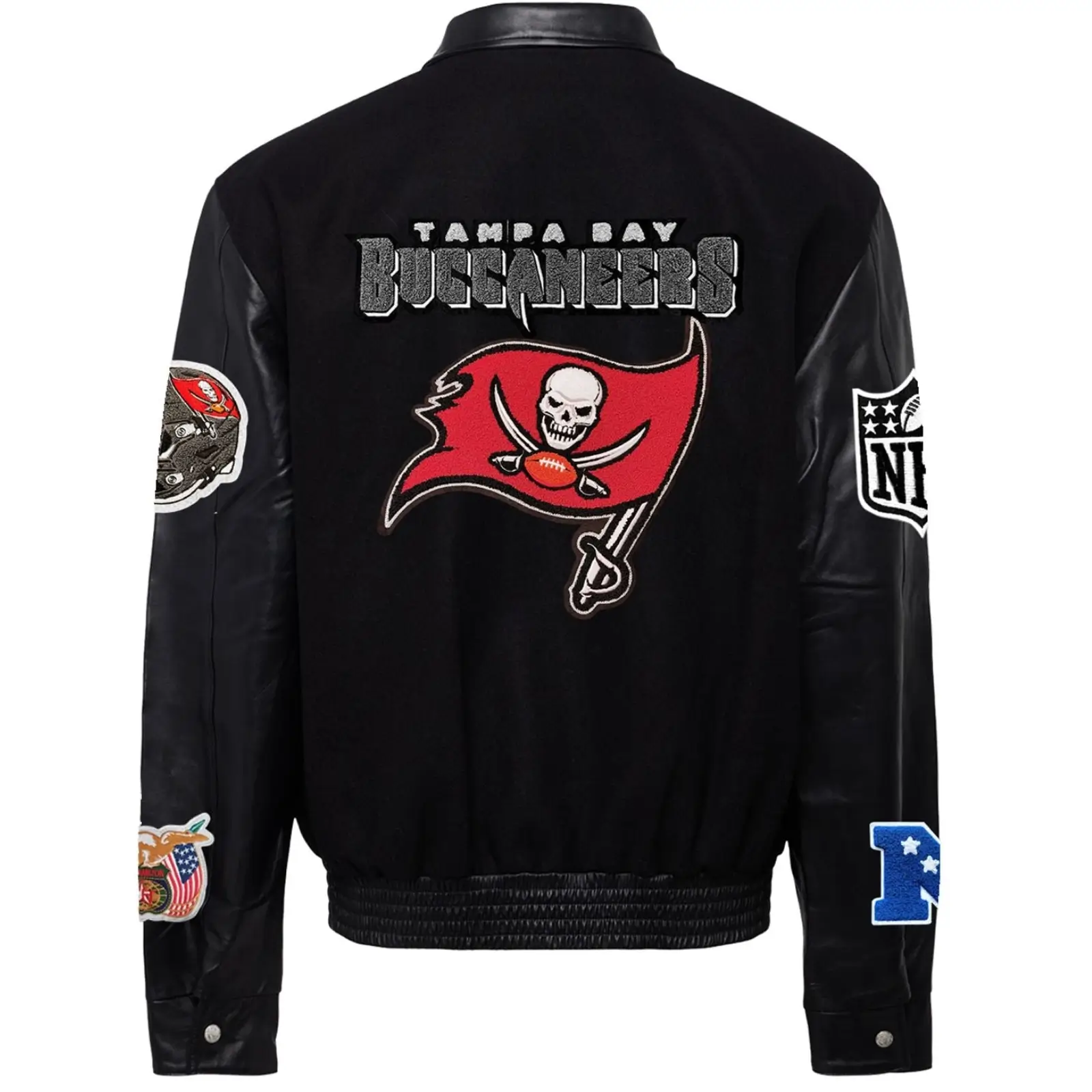 Tampa Bay Buccaneers Jeff Hamilton Wool & Leather Varsity Jacket - Image 2