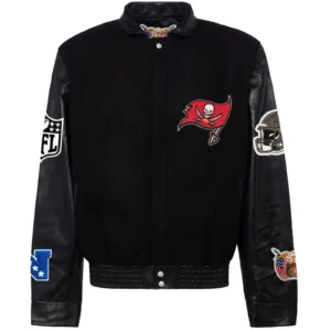 Tampa Bay Buccaneers Jeff Hamilton Wool & Leather Varsity Jacket