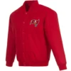 Tampa Bay Buccaneers Satin Varsity Red Jacket