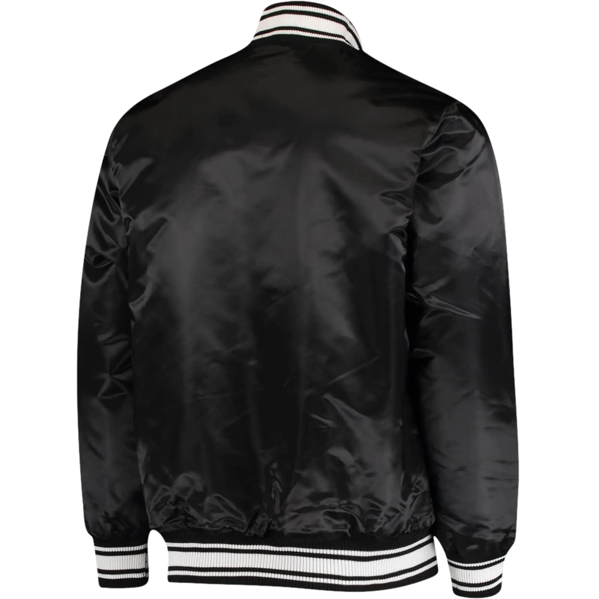Tampa Bay Buccaneers Starter Black Locker Room Satin Varsity Jacket - Image 2