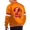 Tampa Bay Buccaneers Home Game Orange Gridiron Classics Satin Varsity Jacket - Image 2