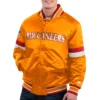 Tampa Bay Buccaneers Home Game Orange Gridiron Classics Satin Varsity Jacket