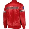 Tampa Bay Buccaneers Starter Red Pick and Roll Satin Varsity Red Jacket - Image 2
