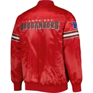 Alternative view of Tampa Bay Buccaneers Starter Red Pick and Roll Satin Varsity Red Jacket
