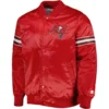 Tampa Bay Buccaneers Starter Red Pick and Roll Satin Varsity Red Jacket