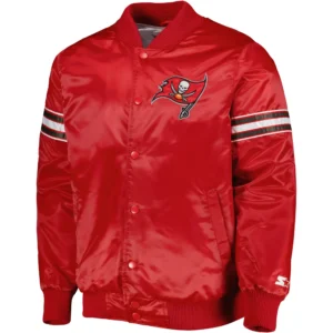 Tampa Bay Buccaneers Starter Red Pick and Roll Satin Varsity Red Jacket