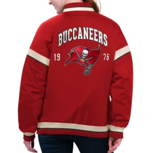 Alternative view of Tampa Bay Buccaneers Starter Red Tournament Satin Varsity Jacket