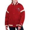 Tampa Bay Buccaneers Starter Red Tournament Satin Varsity Jacket