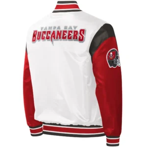 Alternative view of Tampa Bay Buccaneers Pitch Starter Throwback Satin Full-Snap Varsity Jacket