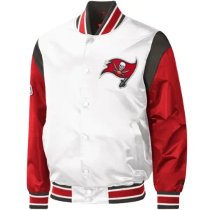 Tampa Bay Buccaneers Pitch Starter Throwback Satin Full-Snap Varsity Jacket