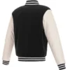 Tampa Bay Buccaneers Two Tone Wool & Leather Varsity Jacket - Image 2