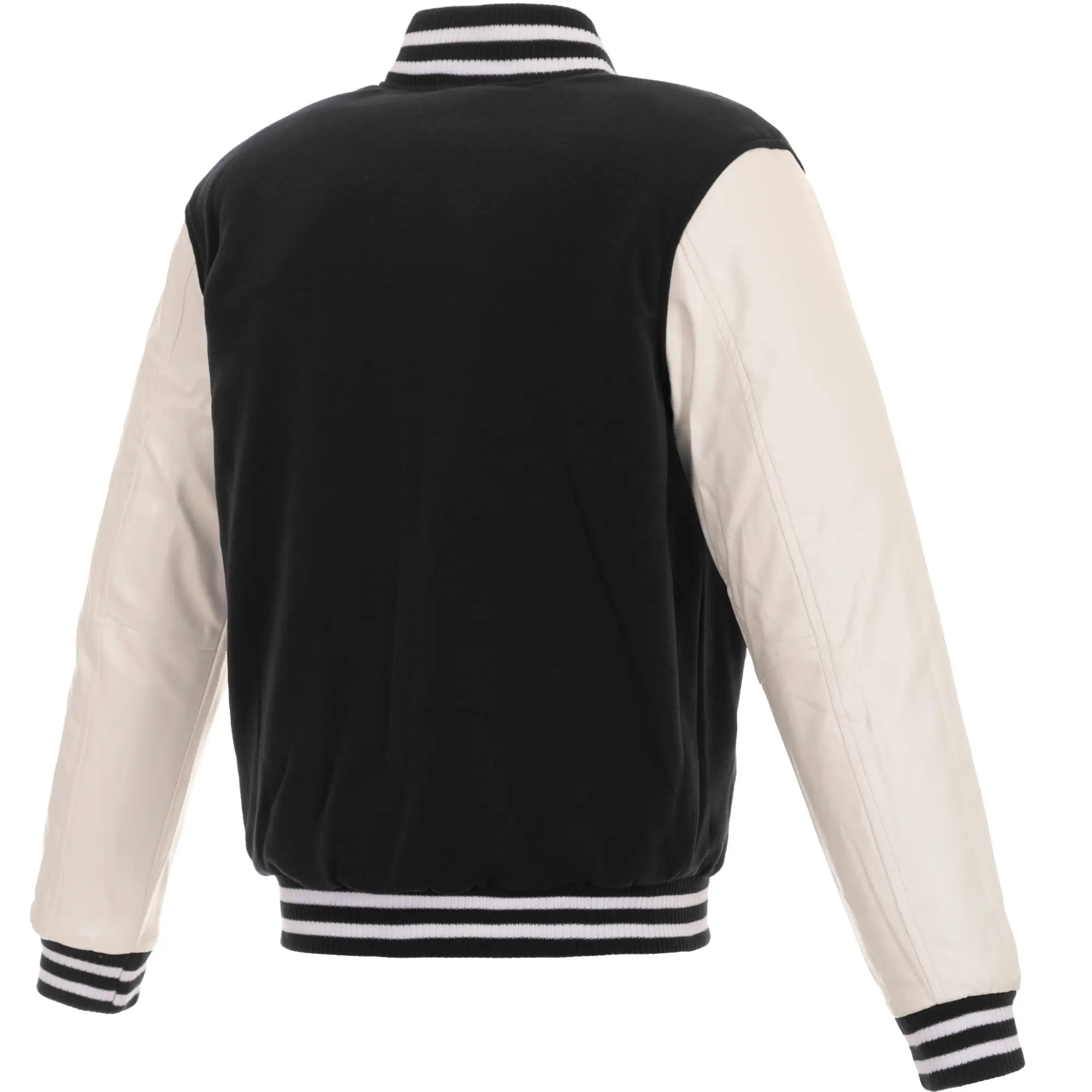 Tampa Bay Buccaneers Two Tone Wool & Leather Varsity Jacket - Image 2