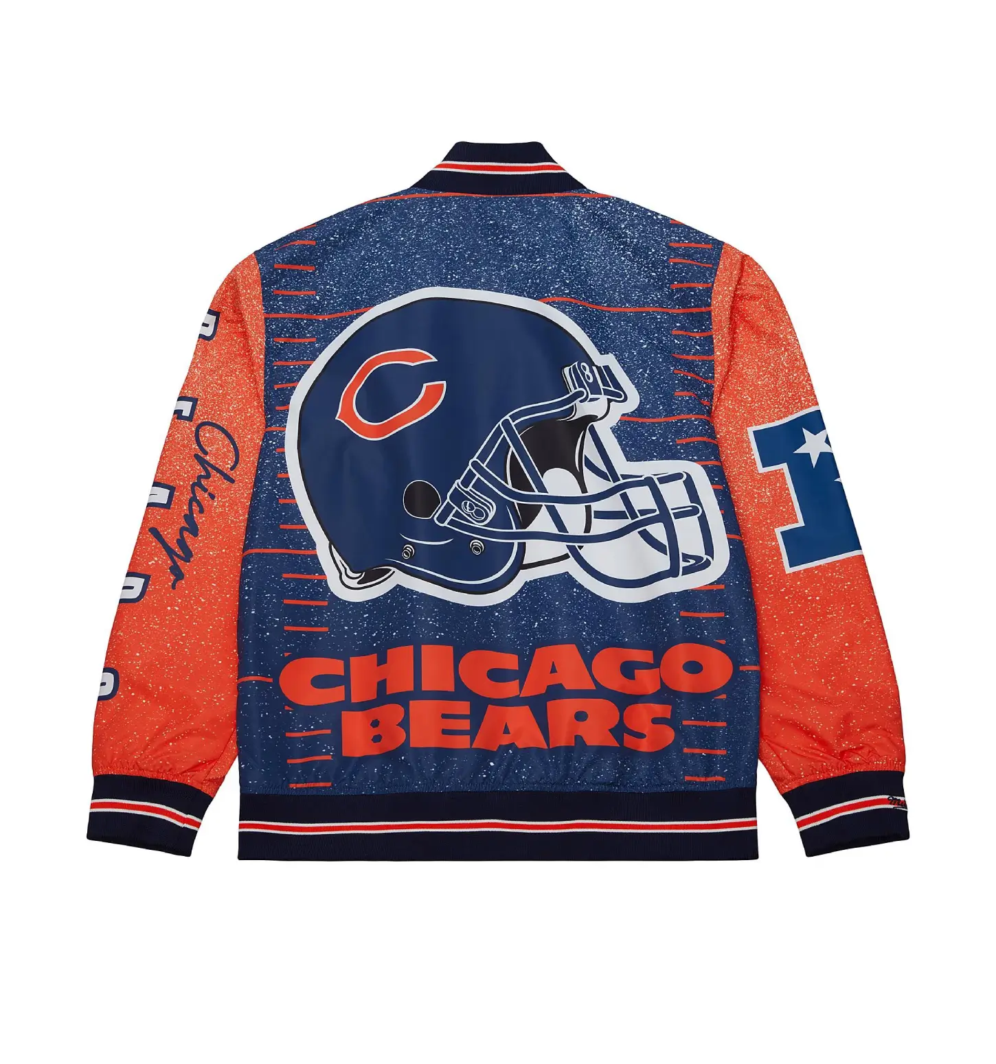 Cooperstown Heavyweight Team Burst Warm Up Jacket Chicago Bears - Image 2