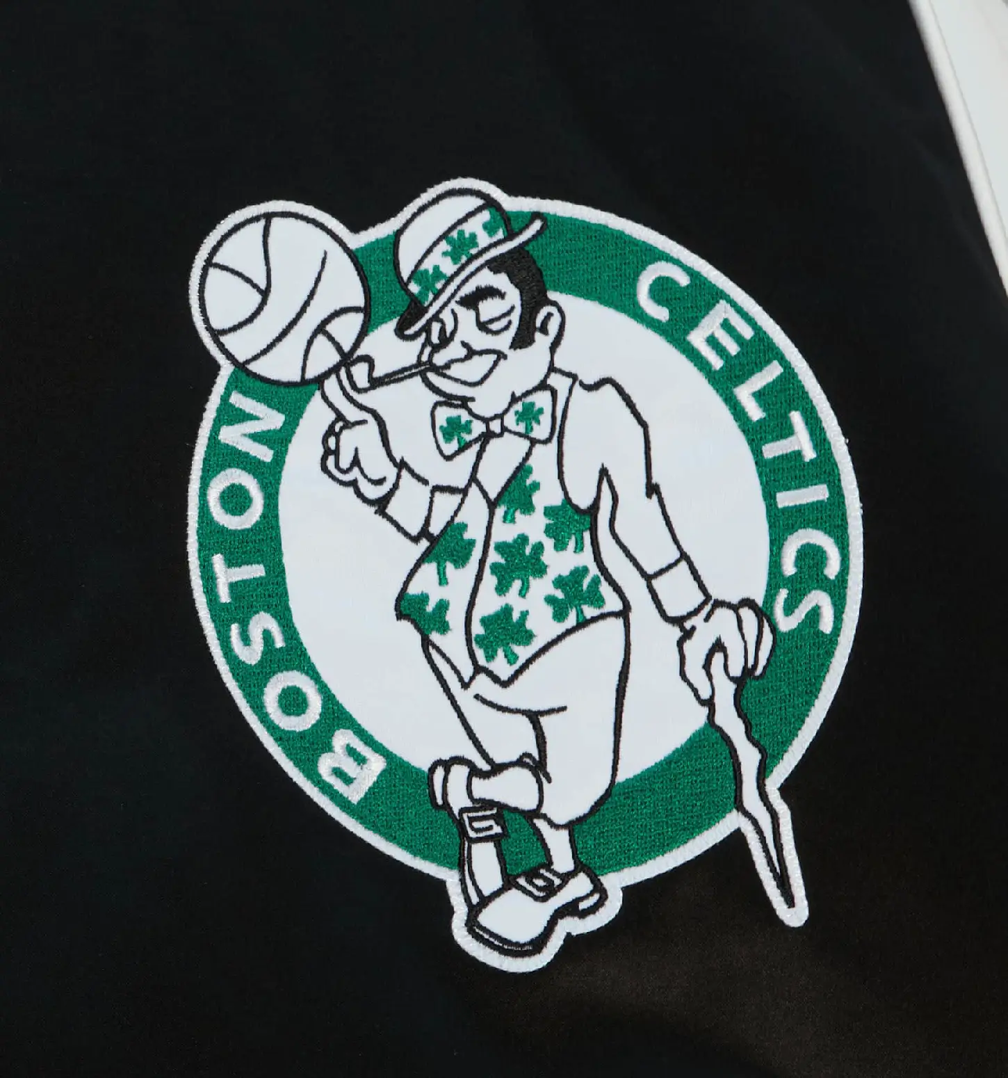 Team Origins Varsity Team Legacy Satin Jacket Boston Celtics - Image 3