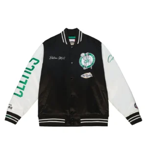 Team Origins Varsity Team Legacy Satin Jacket Boston Celtics