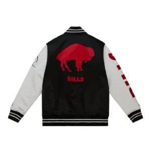 Alternative view of Cooperstown Heavyweight Varsity Satin Jacket Buffalo Bills