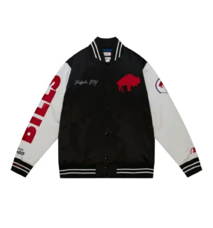 Cooperstown Heavyweight Varsity Satin Jacket Buffalo Bills