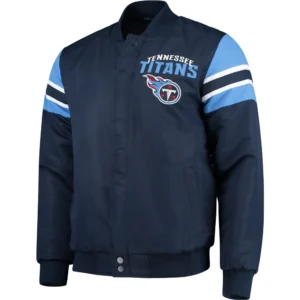 Tennessee Titans G-III Extreme Alpha Full-Snap Satin Varsity Jacket