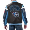Tennessee Titans G-III Sports by Carl Banks Full-Zip Leather Varsity Jacket - Image 2