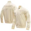 Tennessee Titans Pro Standard Neutral Full-Zip Satin Varsity Jacket - Image 3