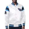 Tennessee Titans Starter White Satin Full-Snap Satin Varsity Jacket