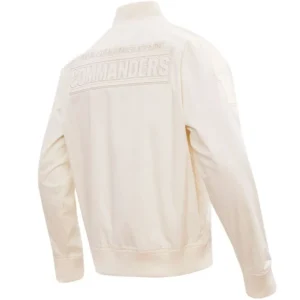 Alternative view of Washington Commanders Pro Standard Neutral Full-Zip Varsity Jacket