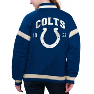 Alternative view of Women's Indianapolis Colts Starter Tournament Satin Varsity Jacket