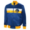 Golden State Warriors The Ambassador Satin Varsity Jacket