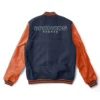 Denver broncos letterman wool leather varsity jacket 1 1