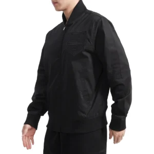 Alternative view of Los Angeles Kings Neutral Satin Varsity Jacket