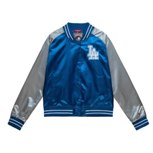 Los Angeles Dodgers Team Legacy 2.0 Full-Snap Satin Varsity Jacket