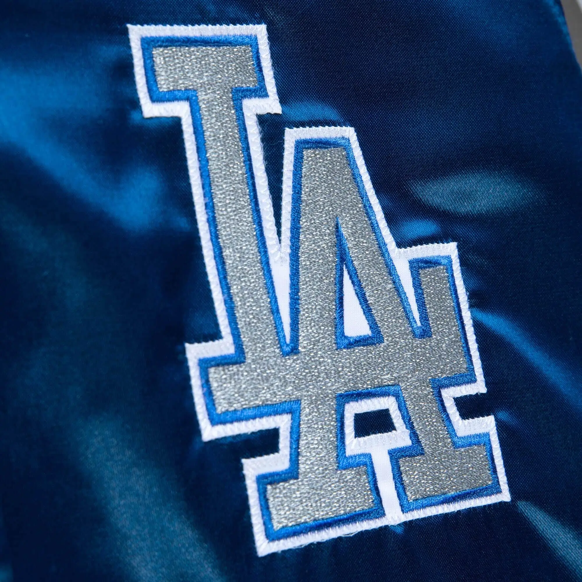 Los Angeles Dodgers Team Legacy 2.0 Full-Snap Satin Varsity Jacket - Image 3