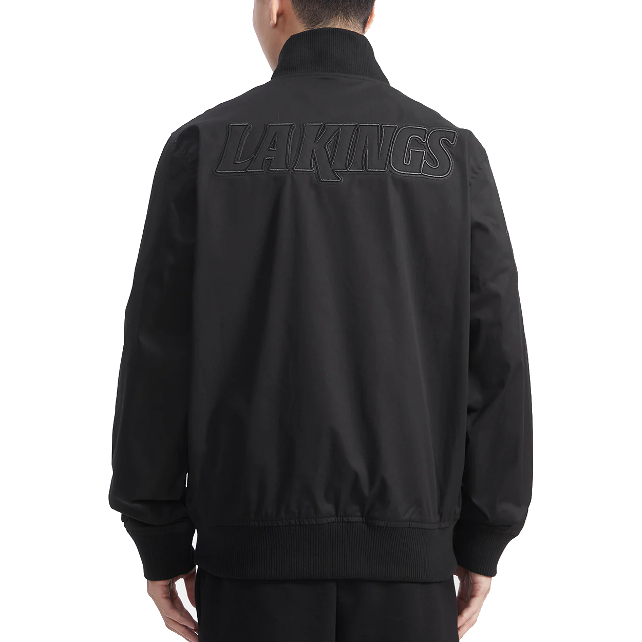 Los Angeles Kings Neutral Satin Varsity Jacket - Image 4