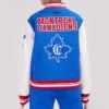 Montreal Canadiens Women's Retro Classic Wool & Leather Varsity Jacket - Image 4