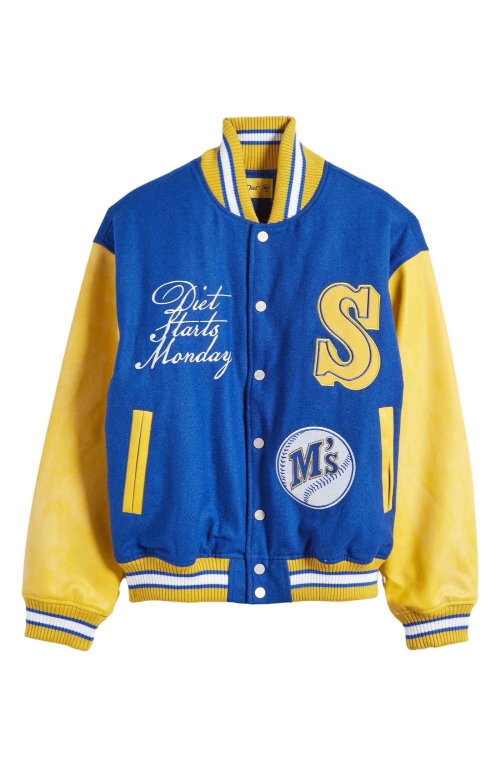 Alternative view of X '47 Seattle Mariners Varsity Letterman Jacket