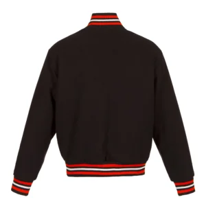 Alternative view of Anaheim Ducks One Color Full Wool Varsity Jacket