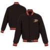 Anaheim Ducks One Color Full Wool Varsity Jacket - Image 4