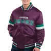 Anaheim Ducks Home Game Purple Full-Snap Varsity Jacket