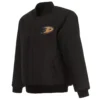 Anaheim Ducks Full Wool One Color Varsity Jacket - Image 3