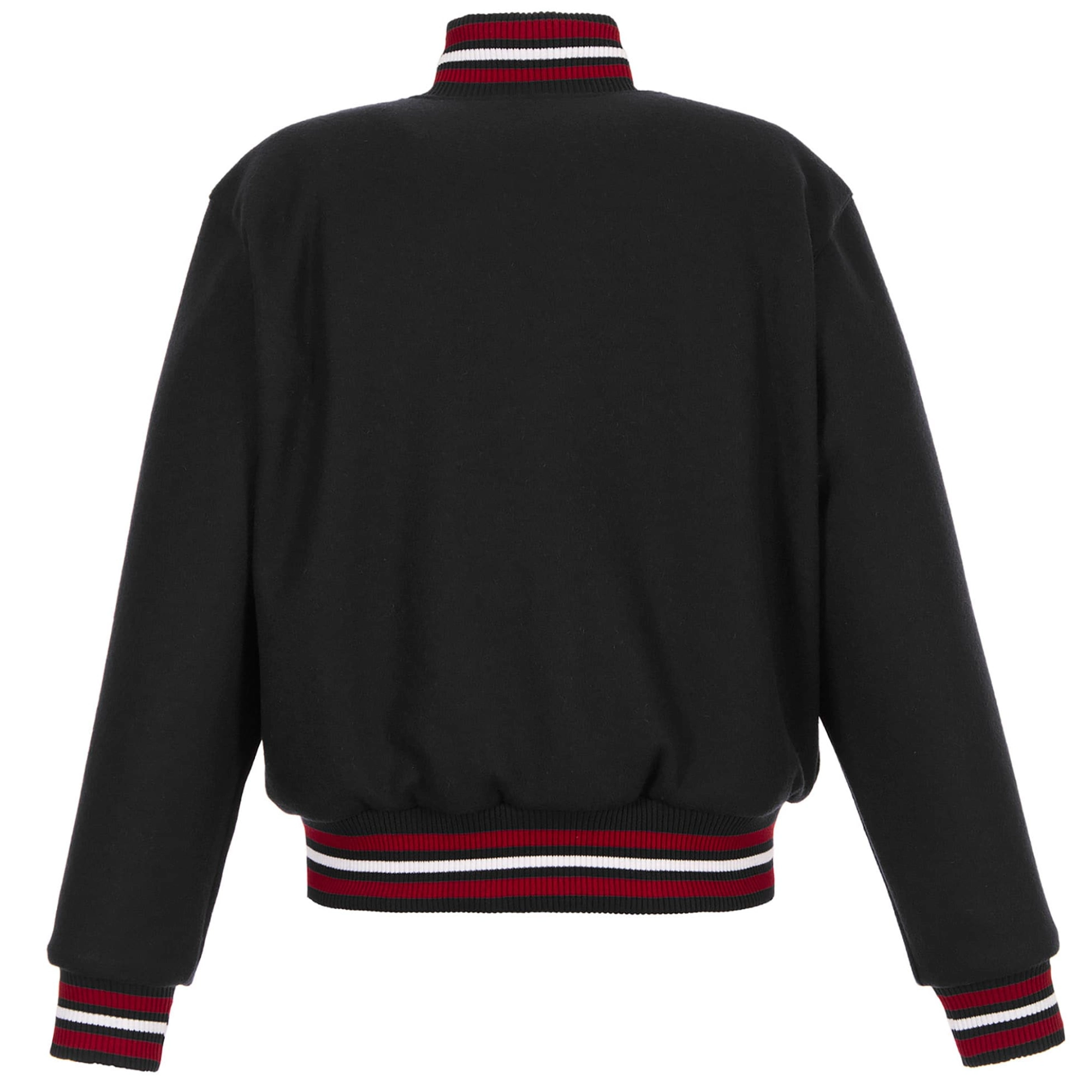 Arizona Coyotes Domestic Black Full Wool One Color Varsity Jacket - Image 2