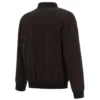 Arizona Coyotes Full-Zip Bomber Black Satin Varsity Jacket - Image 2