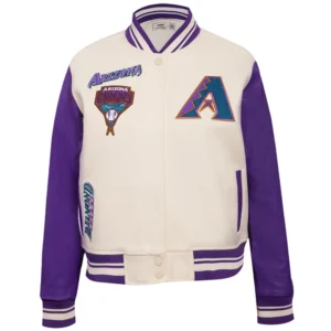 Arizona Diamondbacks Women's Classic Rib Knitted Varsity Jacket