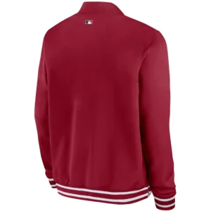 Alternative view of Arizona Diamondbacks Full- Zip Nike Red Bomber Jacket